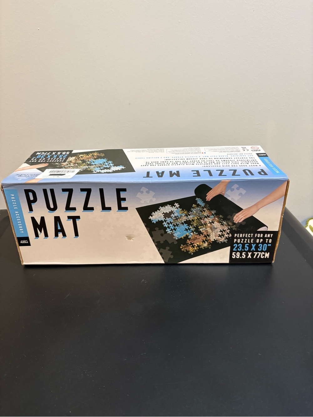 Puzzle Mat Roll-Up Puzzle Storage Mat - Black